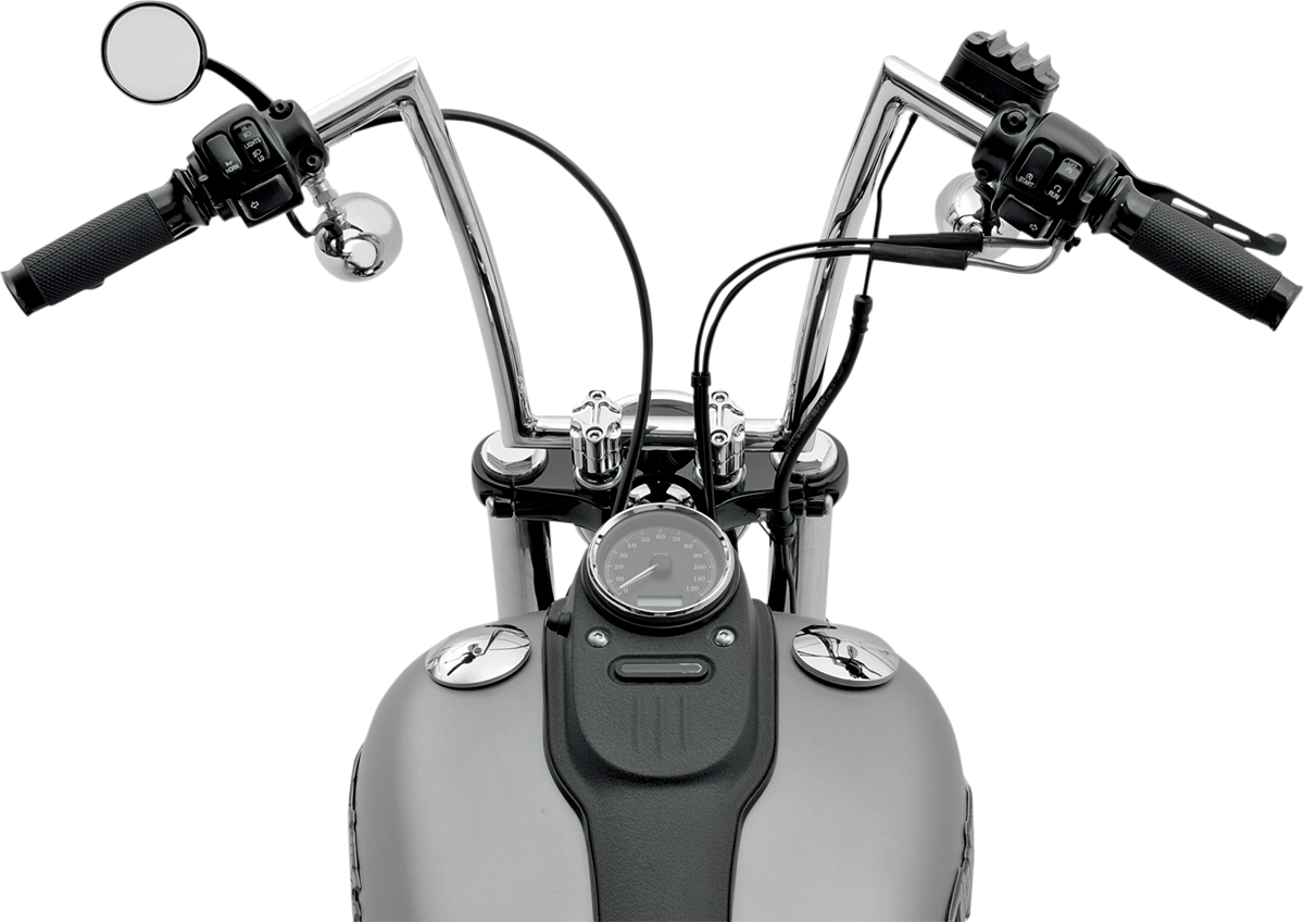 TODD'S CYCLE 1" Strip Handlebar - 12" - Chrome SB12-1
