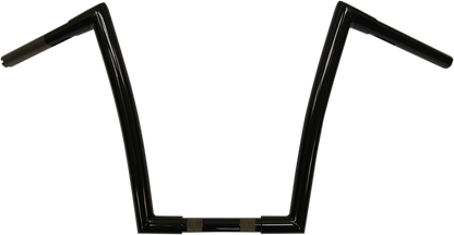 TODD'S CYCLE 1-1/4" Strip Handlebar - 14" Rise - Black 0601-2551