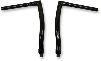 TODD'S CYCLE 1-1/4" Strip Handlebar - FXS - 14" Rise - OEM Top Tree - Black 0601-2554