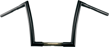 TODD'S CYCLE 1-1/4" Strip Handlebar - 12" Rise - Flat Black 0601-2713