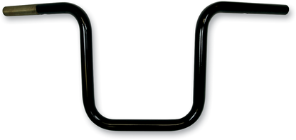 TODD'S CYCLE 1" Beater Bar Handlebar - 10" - Gloss Black 0601-4672