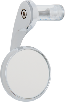 TODD'S CYCLE Mirror - Shooter - Side View - Round - Chrome - Left BSML-1