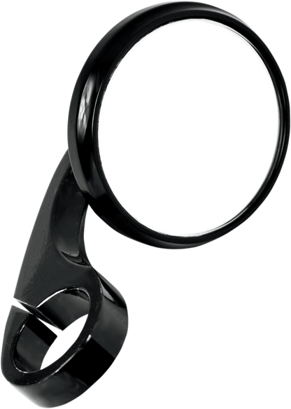 TODD'S CYCLE Mirror - Shooter - Side View - Round - Black - 1" 0640-0748