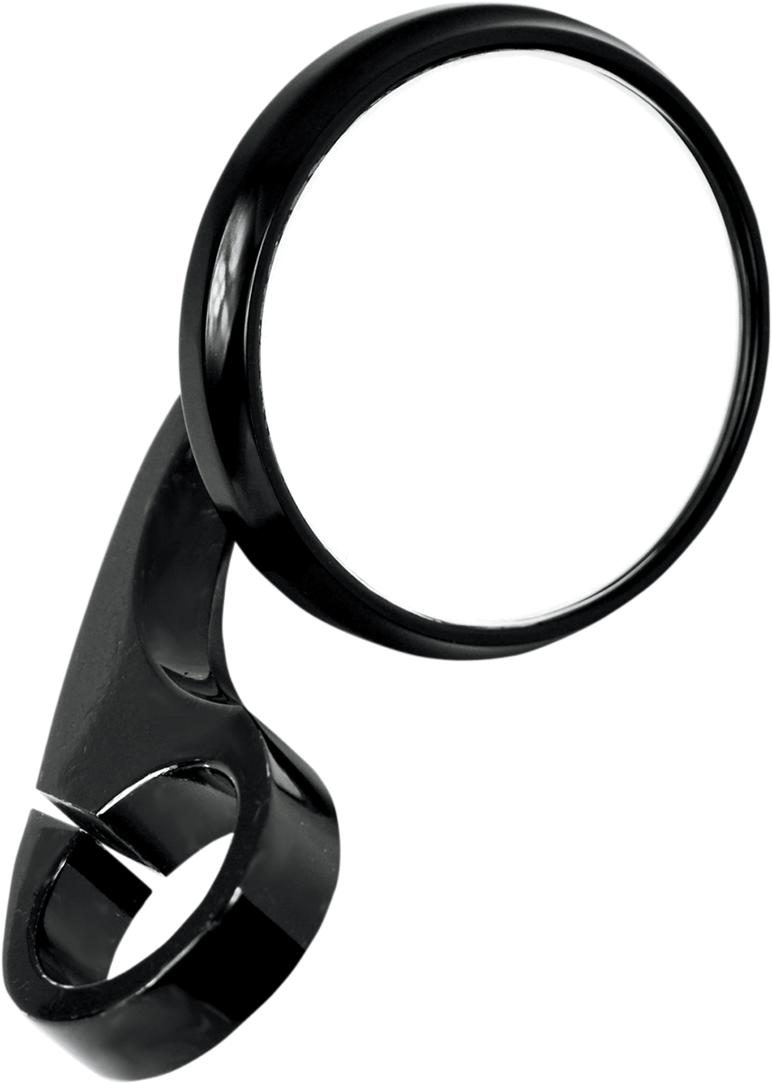 TODD'S CYCLE Mirror - Shooter - Side View - Round - Black - 7/8" 0640-0788