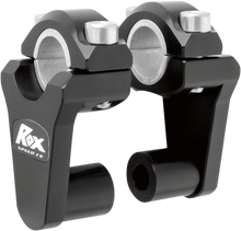 ROX SPEED FX Elite Pivoting Handlebar Risers for 7/8" and 1-1/8" Handlebars - 2" - Black 1R-P2SEK