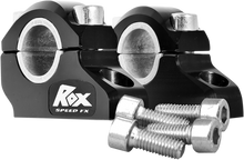ROX SPEED FX Pro-Offset Elite Block Handlebar Risers - 1-1/4" - Black 3R-B12POEK