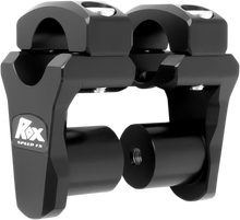 ROX SPEED FX Pivoting Handlebar Risers for 1-1/8" Bar Clamps - 1-3/4" - Black 3R-P2PPLK