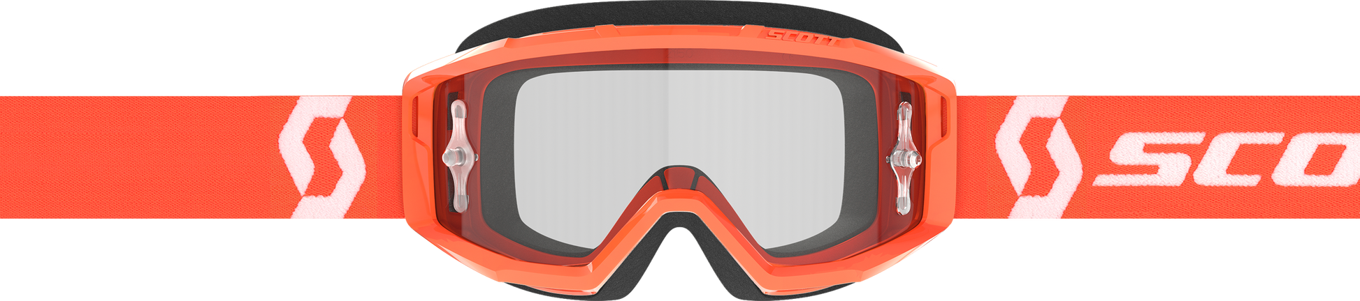 Primal Goggle Orange/White Clear Works