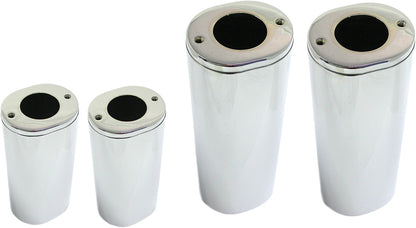 Upper Fork Tube Covers Chrome Touring 84 13 Flst 86 14