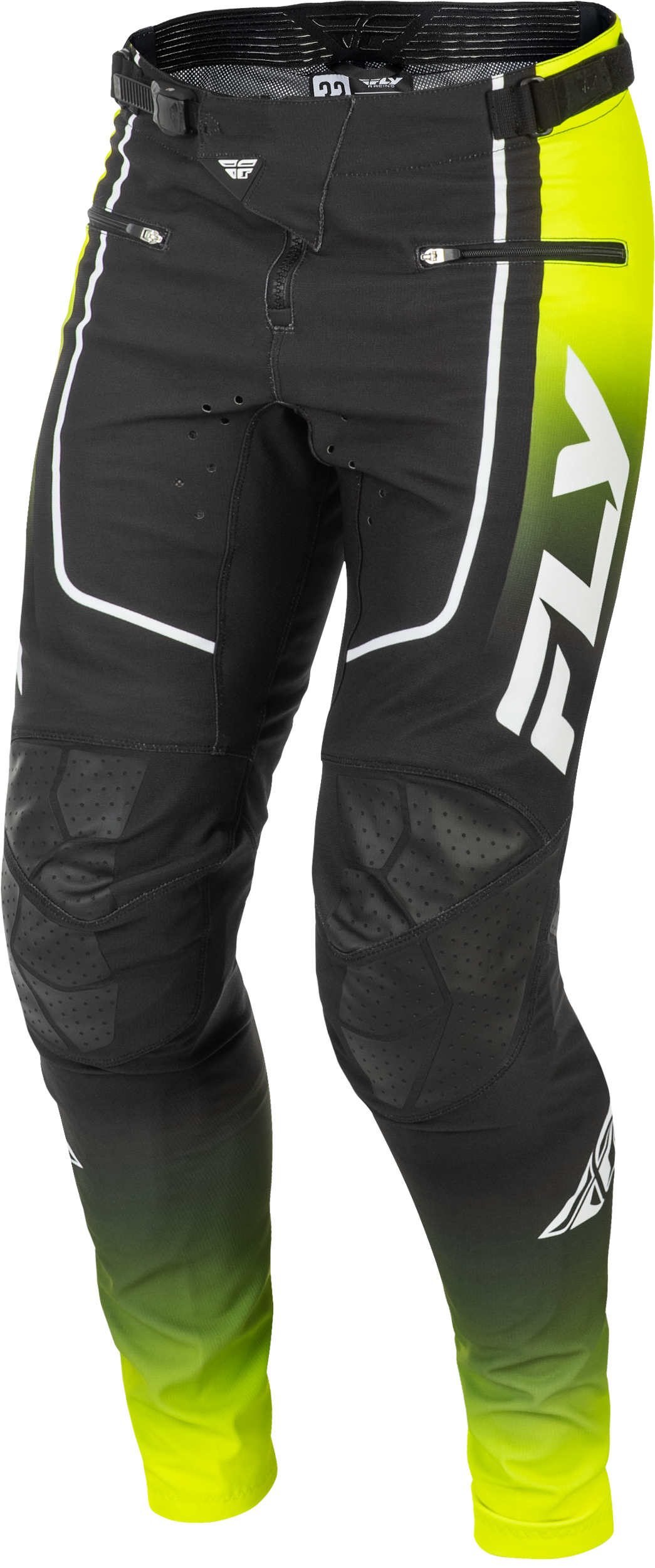 Youth Rayce Bicycle Pants Lime/Black/White Sz 22