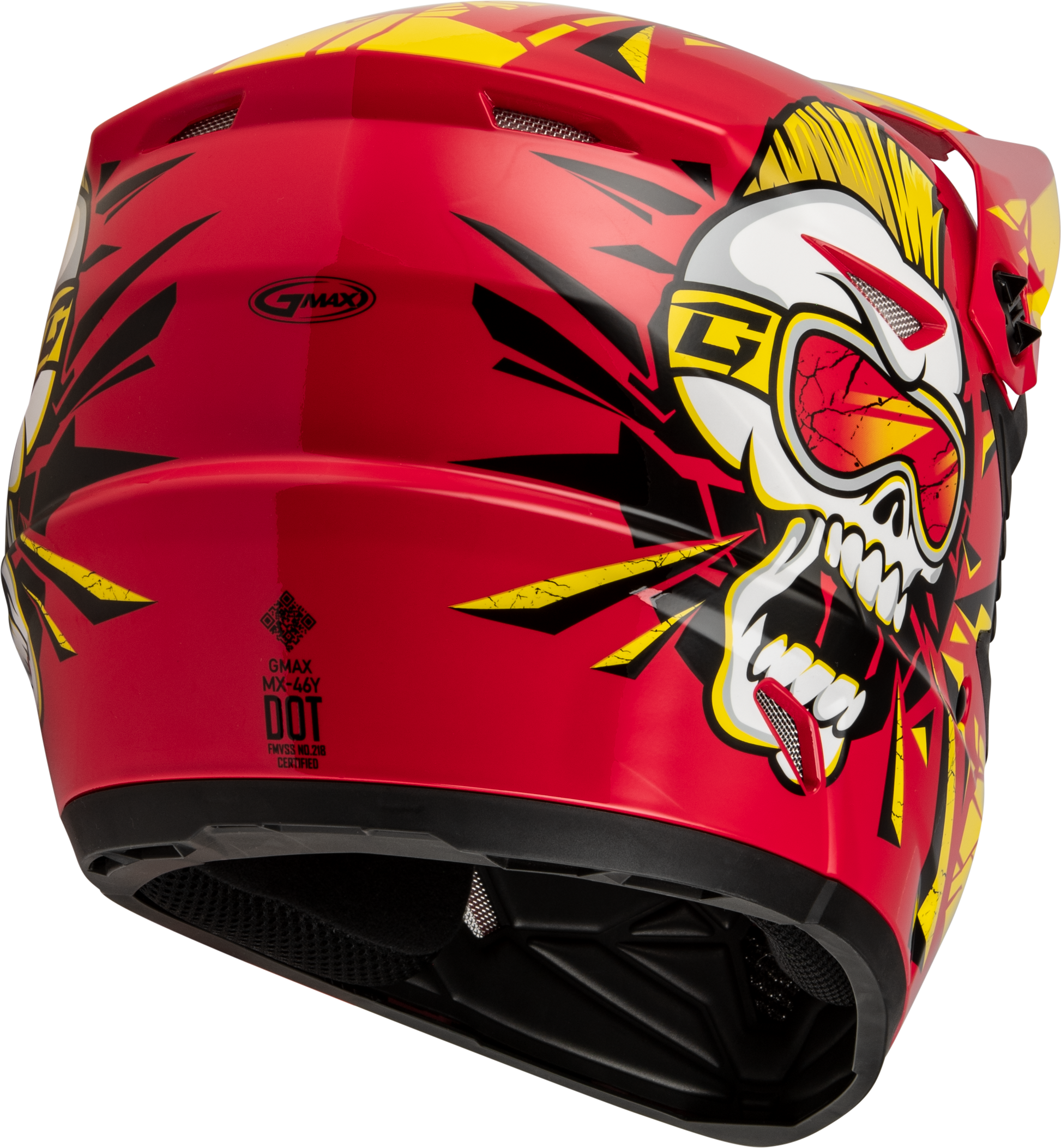 Youth Mx 46y Unstable Helmet Red/Yellow Ys