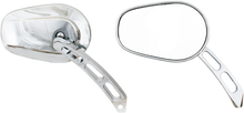 RIVCO PRODUCTS Mirror - Thru-Mount - Side View - Oval - Chrome MV300
