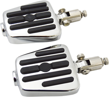 RIVCO PRODUCTS Mini Floorboards - Folding Steel Clevis - Chrome MV130
