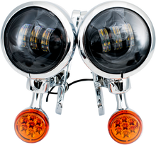 RIVCO PRODUCTS LED Turn/Run Lights - 4-1/2" - Chrome/Black MV190