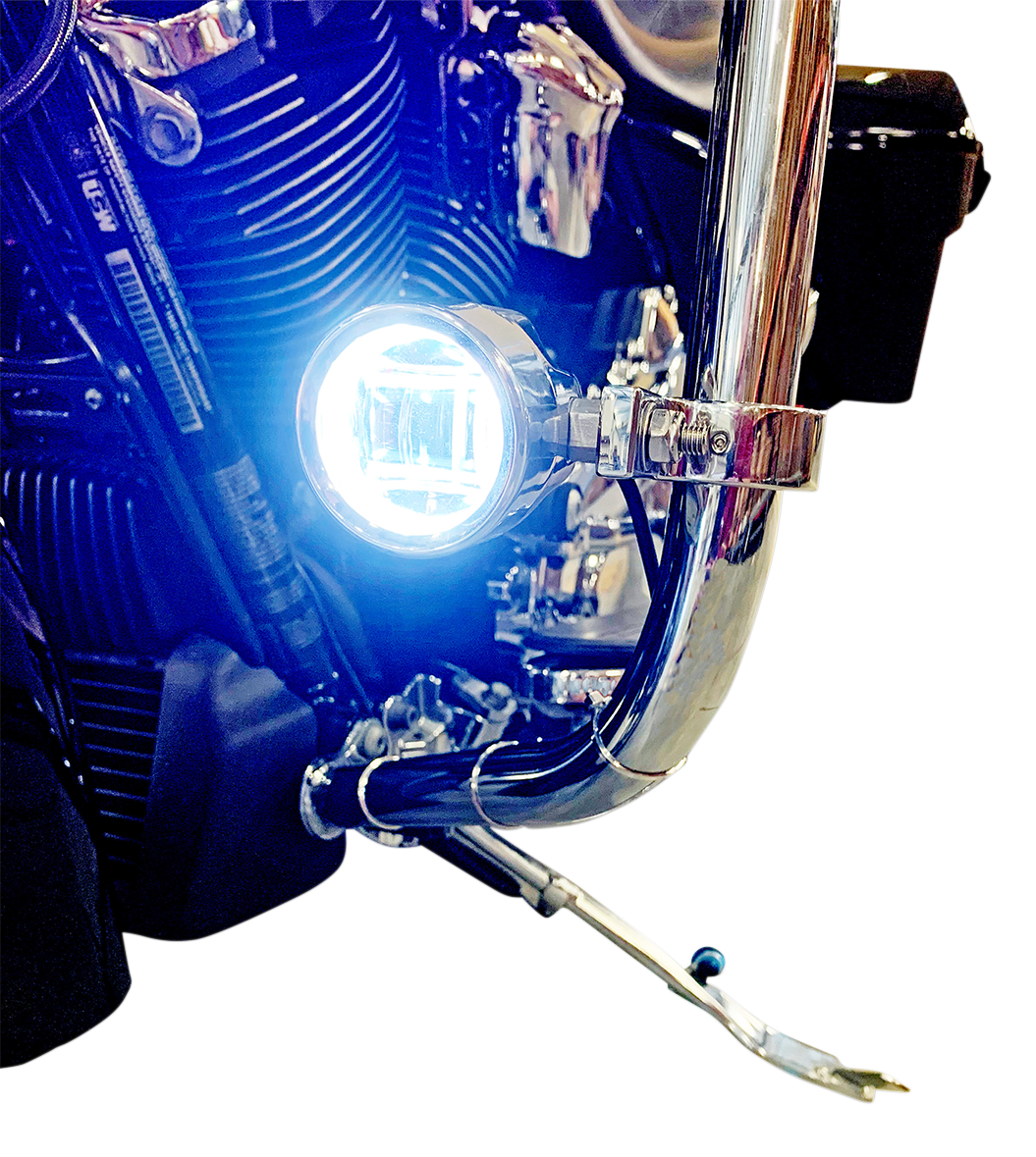 CUSTOM DYNAMICS Fog Light - Chrome - Clear Lens PB-FOG-BCM-C