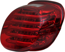CUSTOM DYNAMICS Taillight - with Top License Plate Illumination Window - Red PB-TL-LPW-R