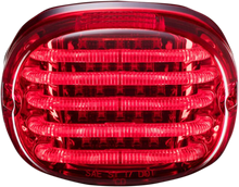 CUSTOM DYNAMICS Taillight - without License Plate Illumination Window - Red PB-TL-SB-R
