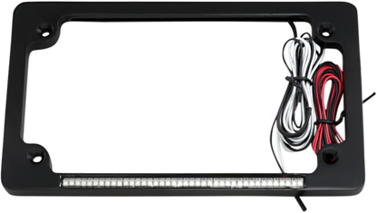 CUSTOM DYNAMICS Dual License Plate Frame - Black TF02-B
