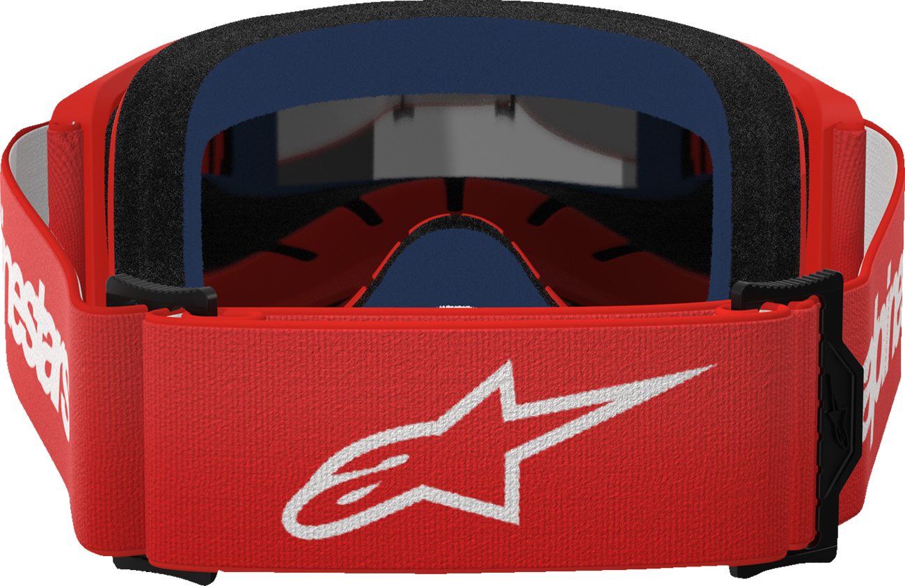 ALPINESTARS GOGGLES Vision 3 Goggle - Wordmark - Red - Silver Mirror Lens 5103325-3094