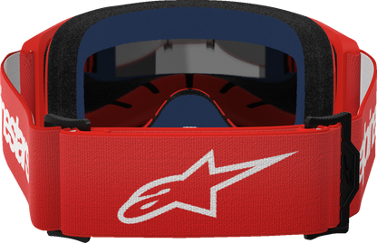 ALPINESTARS GOGGLES Vision 3 Goggle - Wordmark - Red - Silver Mirror Lens 5103325-3094