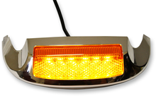 CUSTOM DYNAMICS LED Front Fender Tip - Amber LED/Smoke Lens - Chrome GEN-FT-AS