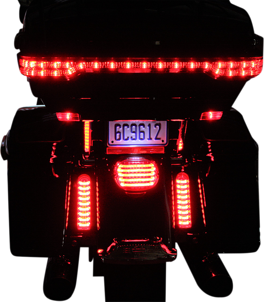 CUSTOM DYNAMICS ProBEAM® Fillerz® Lights - Red - Chrome PB-FILL-R-C