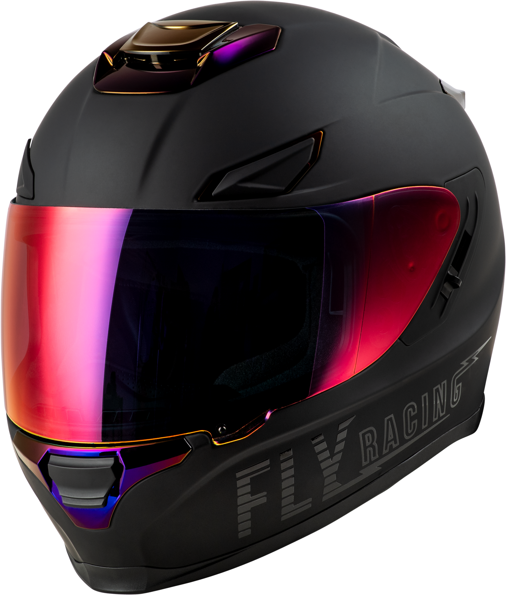Sentinel Recon Helmet Matte Black/Purple Chrome 2x