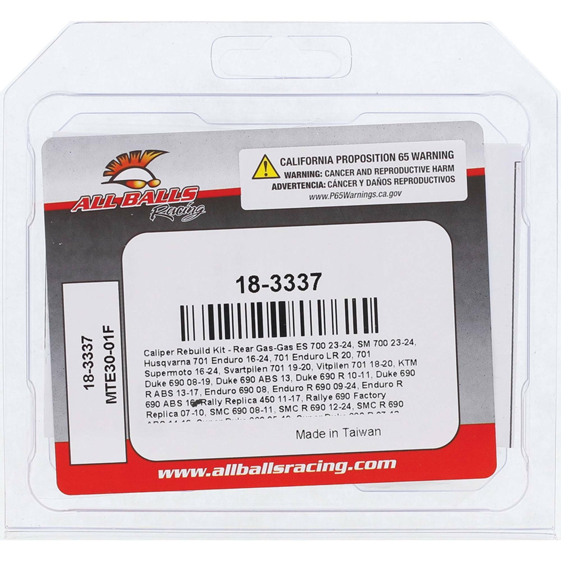 Caliper Rebuild Kit Rear