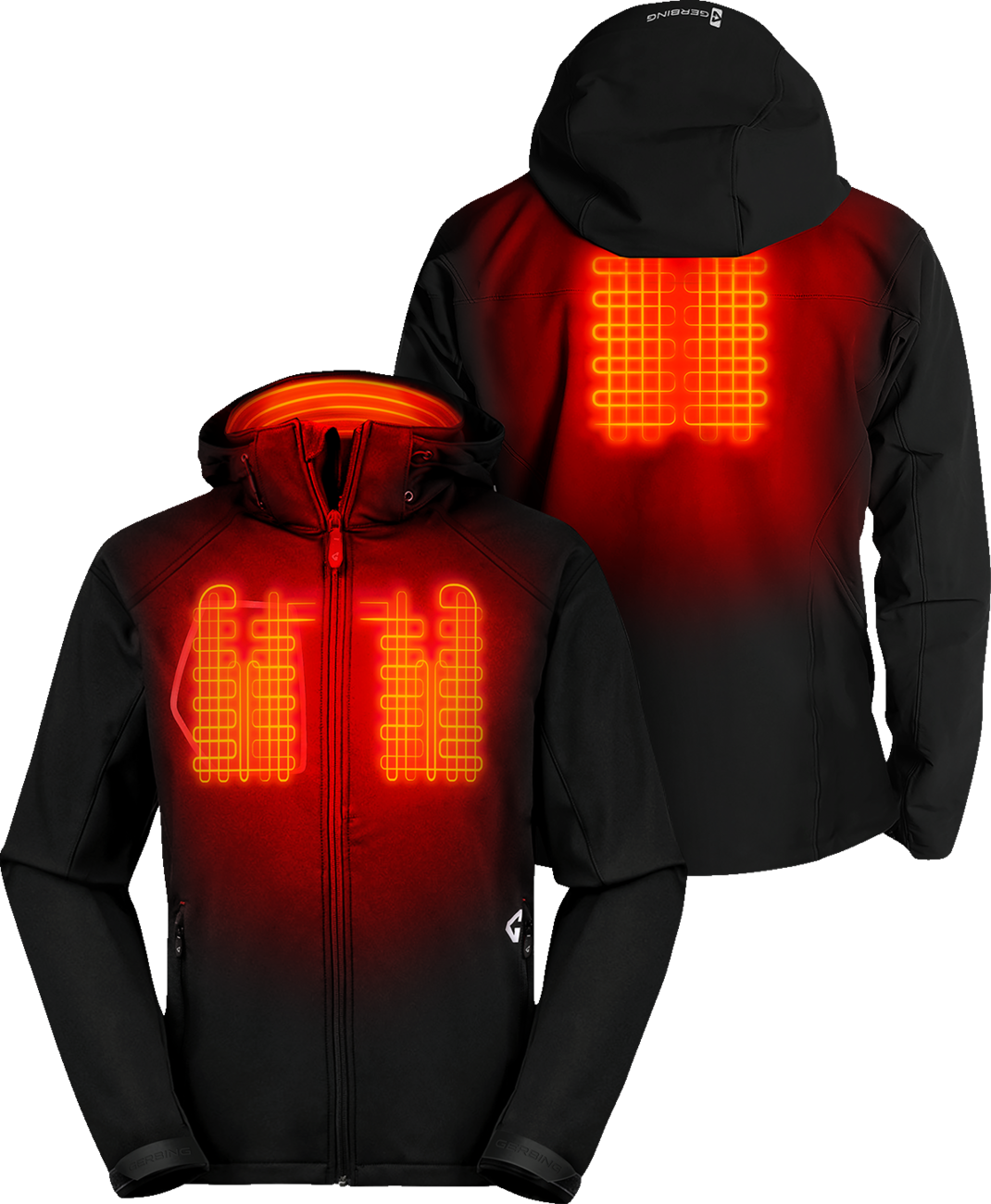 GERBING HEATED CLOTHING 7V Torrid Softshell Heated Jacket 2.0 - Black - Small GER-TJKT-7V-M-B-S