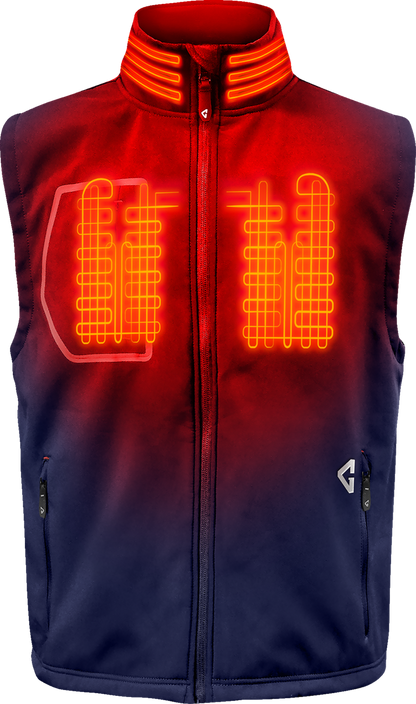 GERBING HEATED CLOTHING 7V Torrid Softshell Heated Vest 2.0 - Navy - 2XL GER-TVST-7V-M-N-XXL