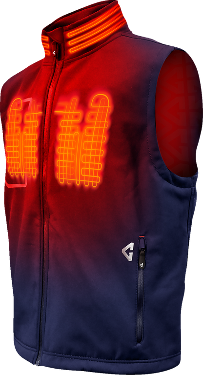 GERBING HEATED CLOTHING 7V Torrid Softshell Heated Vest 2.0 - Navy - Large GER-TVST-7V-M-N-L