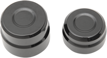 DRAG SPECIALTIES Axle Caps - Rear - Black - Pair 0214-0835