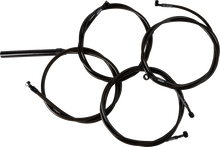LA CHOPPERS Complete Midnight Braided Cable Kit - Stock Handlebars - '23-'25 Touring LA-8059KT2-08M