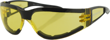BOBSTER Shield II Sunglasses - Gloss Black - Yellow Lens ESH204