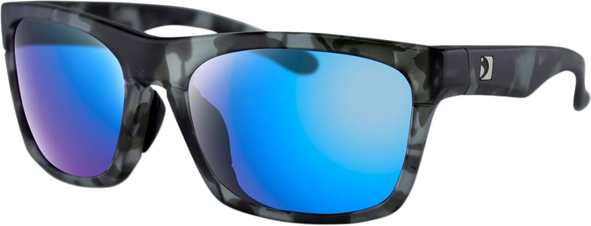 BOBSTER Route Sunglasses - Matte Gray - Purple HD Light Blue Revo Mirror Lens BROU003H