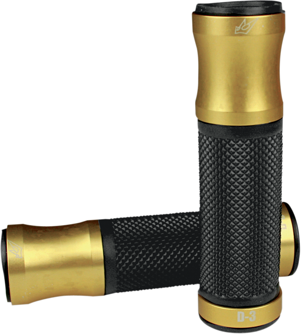 DRIVEN RACING 7/8" D3 Grips - Gold/Black D3GD