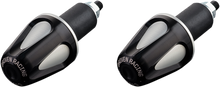 DRIVEN RACING D-Axis Handlebar End - Black/Silver DXB-BK2