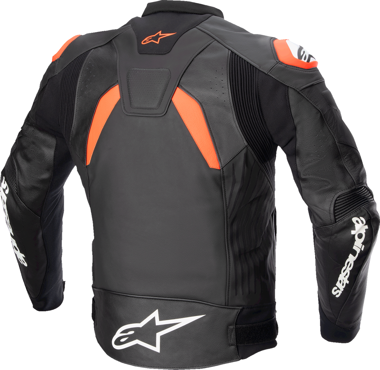 ALPINESTARS GP Plus v4 Leather Jacket - Black/Red Fluo/White - US 44 / EU 54 3100524-1321-54