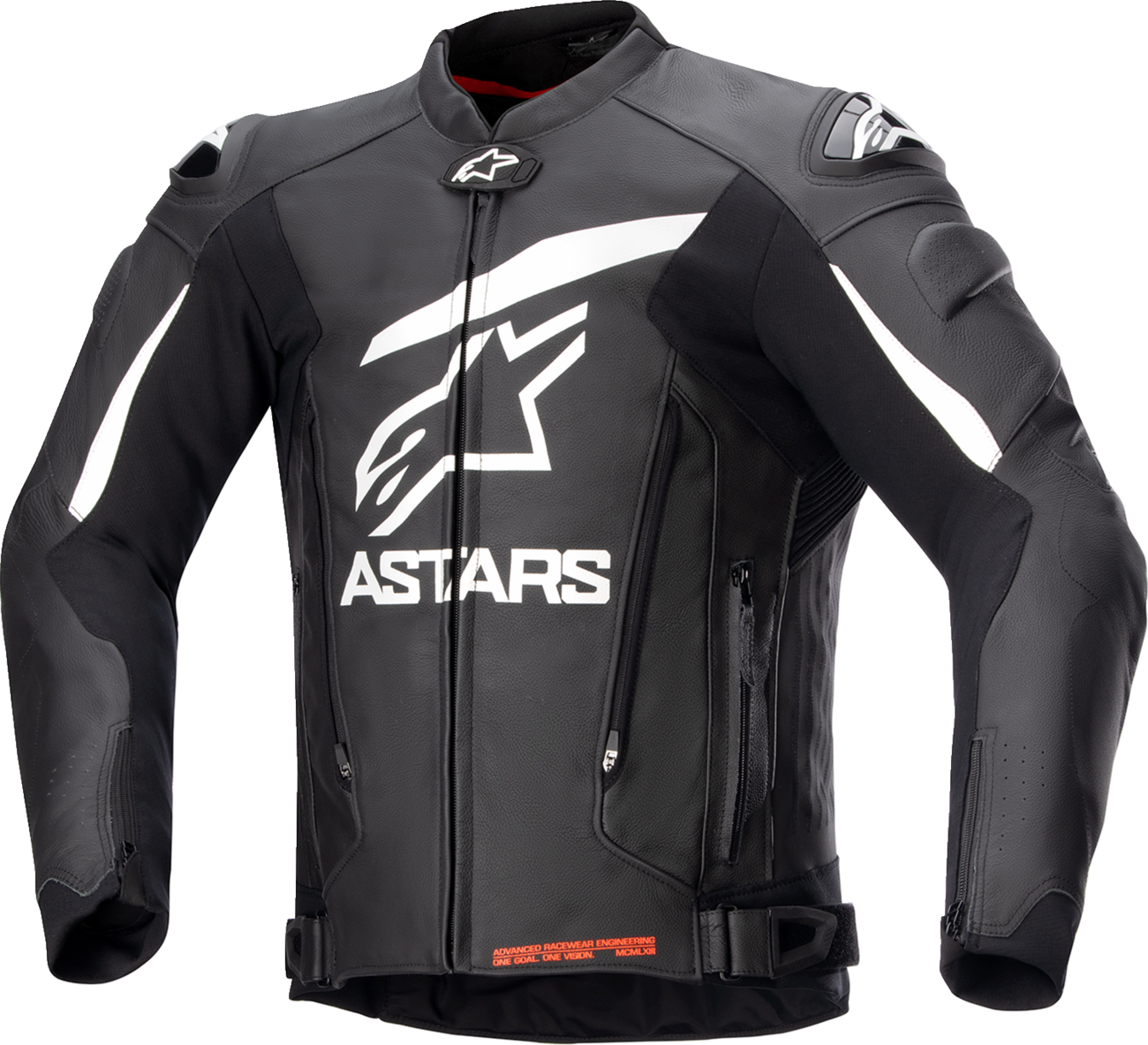 ALPINESTARS GP Plus v4 Leather Jacket - Black/White - US 48 / EU 58 3100524-12-58