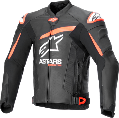 ALPINESTARS GP Plus R v4 Airflow Leather Jacket - Black/Red Fluo/White - US 42 / EU 52 3100624-1321-52