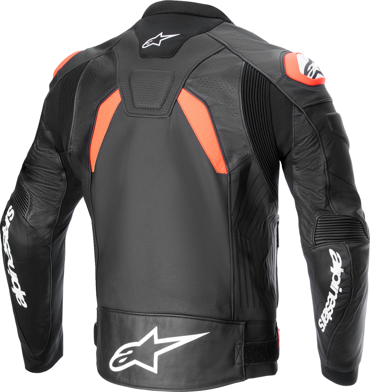 ALPINESTARS GP Plus R v4 Airflow Leather Jacket - Black/Red Fluo/White - US 38 / EU 48 3100624-1321-48