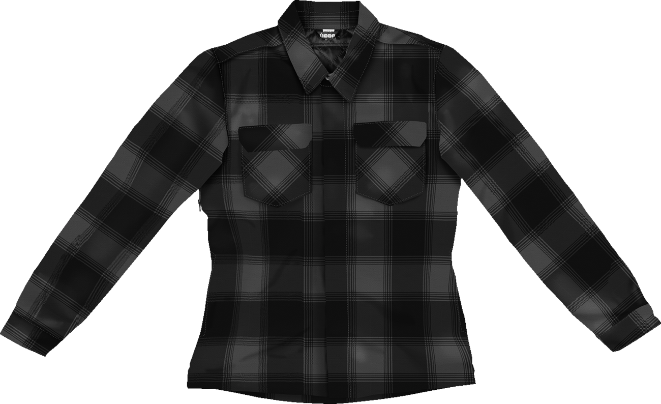 ICON Women's Fallblock CX Flannel™ Jacket - Black - 3XL 2822-1675