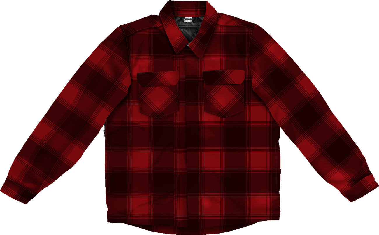 ICON Fallblock CX Flannel™ Jacket - Red - XL 2820-6977