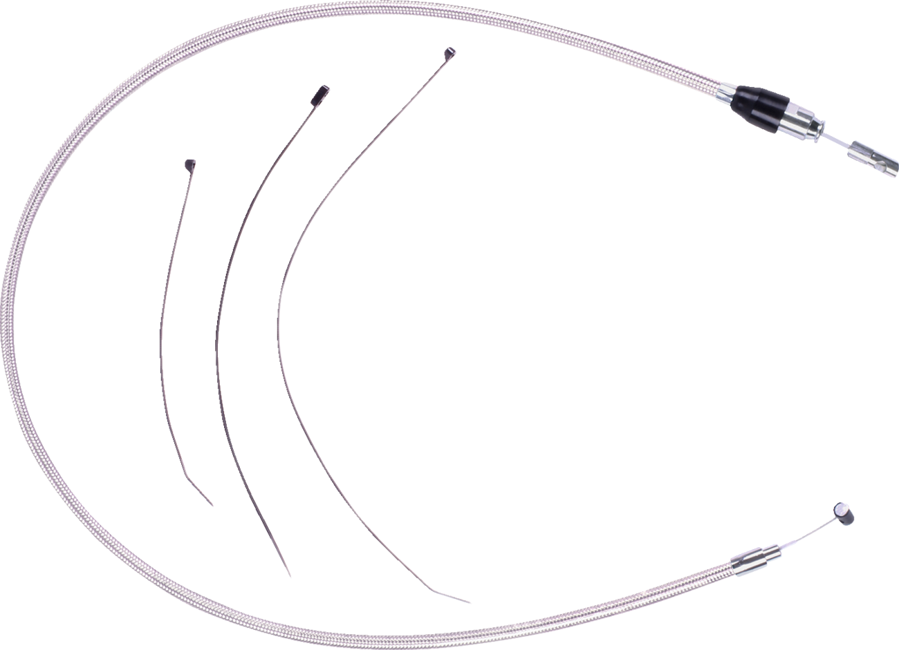 MAGNUM SHIELDING Polished Stainless Quick Connect Upper Clutch Cable - 41" 523802HE