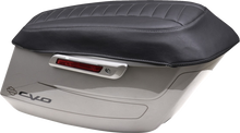 MUSTANG Deluxe Saddlebag Lid Coers - Black w/ Gunmetal Stitch - Touring 88404GM