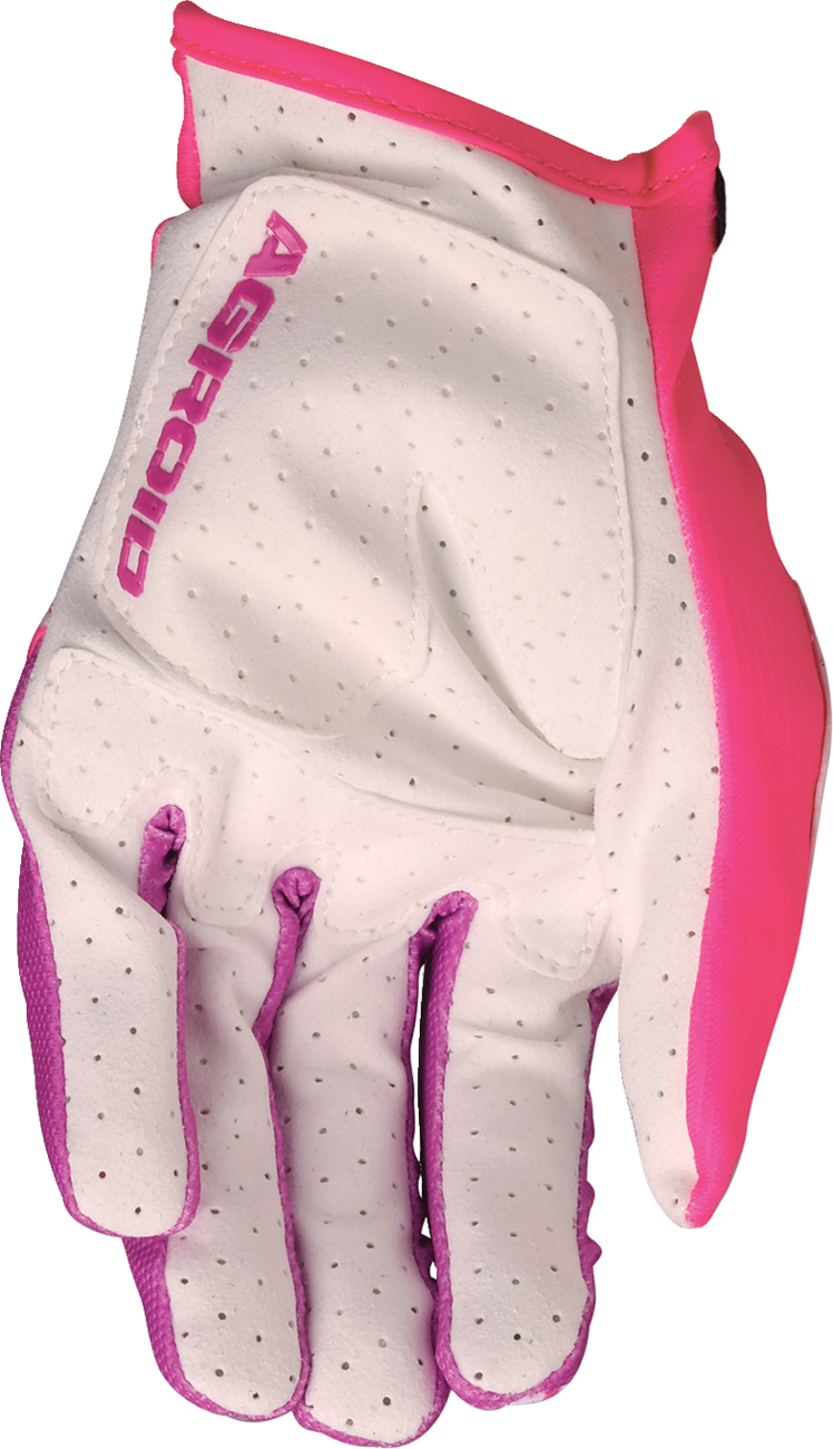 MOOSE OFFROAD Agroid™ Pro Gloves - Pink/White - Small 3330-8097