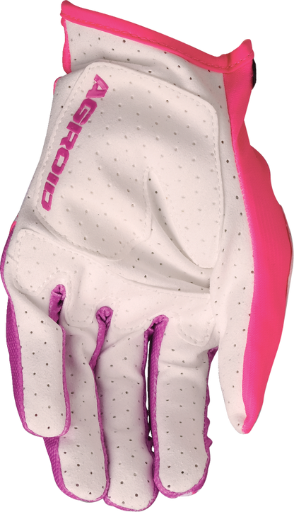 MOOSE OFFROAD Agroid™ Pro Gloves - Pink/White - Small 3330-8097