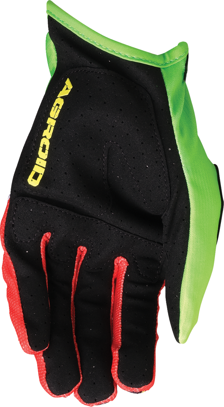 MOOSE OFFROAD Agroid™ Pro Gloves - Green/Red - Large 3330-8111