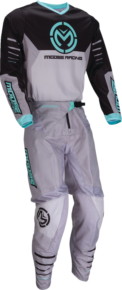 MOOSE OFFROAD Qualifier® Pants - Gray/Teal - US 30 2901-11823