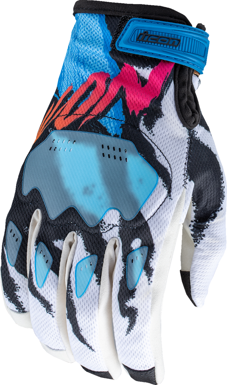 ICON Hooligan™ Rad Dawn Gloves - White - 3XL 3301-4856